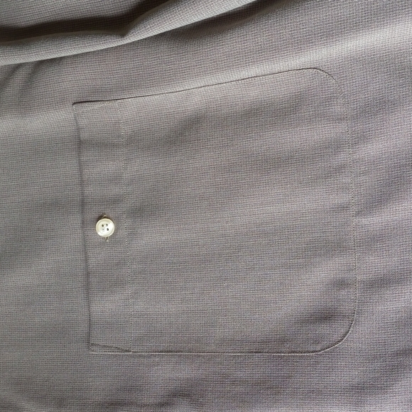 UOMO TALLIA ITALIAN MENS SHIRT Mocha Brown Size Large 15 1/2" - Picture 13 of 15